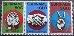 Potov znmky Surinam 1980 Nezvislost, z arku Mi# 923-25