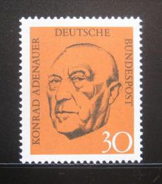 Poštová známka Nemecko 1968 Prezident Konrad Adenauer Mi# 567