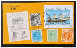 Potov znmka Kuba 1984 Vstava ESPANA Mi# Block 82