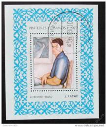 Poštová známka Kuba 1977 Umenie Mi# Block 52
