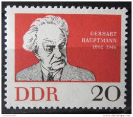 Poštová známka DDR 1962 Gerhart Hauptmann Mi# 925