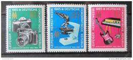 Poštové známky DDR 1965 Ve¾trh v Lipsku Mi# 1130-32