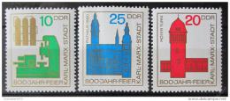 Poštové známky DDR 1965 Chemnitz, Karl-Marx-Stadt Mi# 1117-19