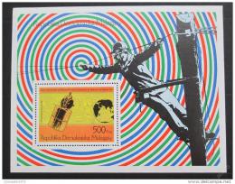 Poštová známka Madagaskar 1976 Století telefonu Mi# Block 12