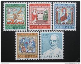 Poštové známky Švýcarsko 1967 Umenie, Pro Patria Mi# 853-57