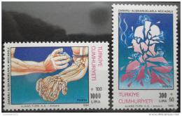 Poštové známky Turecko 1990 Boj proti drogám Mi# 2898-99