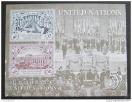 Poštové známky OSN New York 1995 Výroèí OSN Mi# Block 12