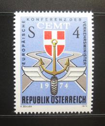 Poštová známka Rakúsko 1974 Dopravní kongres Mi# 1457