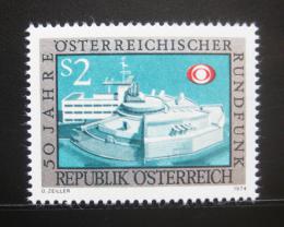 Poštová známka Rakúsko 1974 Radiostanice Mi# 1464