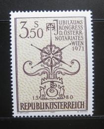 Poštová známka Rakúsko 1971 Kongres notáøù Mi# 1359