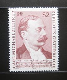 Poštová známka Rakúsko 1972 Carl M. Ziehrer, skladatel Mi# 1403