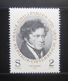 Poštová známka Rakúsko 1972 Franz Grillparzer, básník Mi# 1381