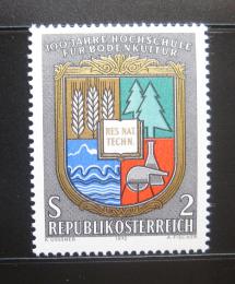 Poštová známka Rakúsko 1972 Zemìdìlská Univerzita Mi# 1401