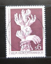 Poštová známka Rakúsko 1978 Lidská práva Mi# 1595