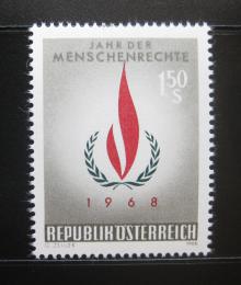 Poštová známka Rakúsko 1968 Rok lidských práv Mi# 1272