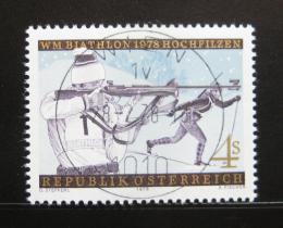 Poštová známka Rakúsko 1978 MS v biatlonu Mi# 1568