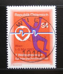 Poštová známka Rakúsko 1983 Sympózium kardiostimulátorù Mi# 1738