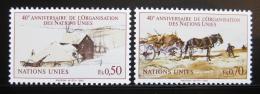 Poštové známky OSN Ženeva 1985 Výroèí založení Mi# 133-34