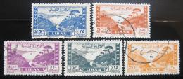 Poštové známky Libanon 1949 Jounie Mi# 421-25 Kat 50€