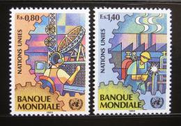 Poštové známky OSN Ženeva 1989 Prùmysl a telekomunikace Mi# 173-74