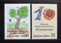 Poštové známky OSN Ženeva 1989 Úøad ve Vídni Mi# 178-79