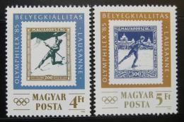 Poštové známky Maïarsko 1985 OLYMPHILEX Mi# 3743-44