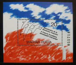 Poštová známka Maïarsko 1989 Francúzska revolúcia Mi# Block 203