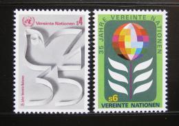 Poštové známky OSN Viedeò 1980 Výroèí OSN Mi# 12-13