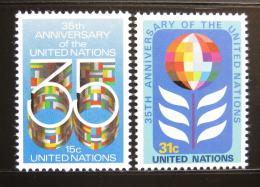 Poštovní známky OSN New York 1980 Výroèí OSN Mi# 346-47