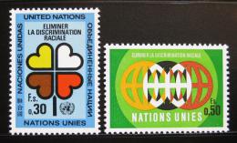 Poštové známky OSN Ženeva 1971 Boj proti rasismu Mi# 19-20