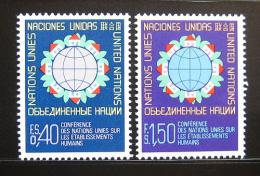 Poštové známky OSN Ženeva 1976 Domov Mi# 58-59