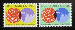 Poštové známky OSN Ženeva 1978 Boj proti neštovicím Mi# 73-74