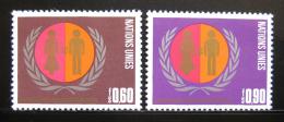 Poštové známky OSN Ženeva 1975 Medzinárodný rok žen Mi# 48-49