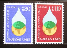 Poštové známky OSN Ženeva 1977 Konference o vodì Mi# 64-65
