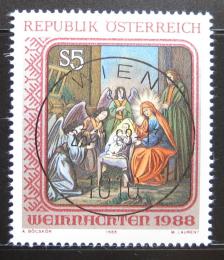 Poštová známka Rakúsko 1988 Vianoce Mi# 1943