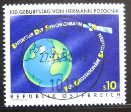 Poštová známka Rakúsko 1992 Satelit a Zemì Mi# 2082