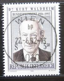 Poštová známka Rakúsko 1992 Prezident Kurt Waldheim Mi# 2072