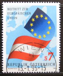 Poštová známka Rakúsko 1995 Èlenství v EU Mi# 2146
