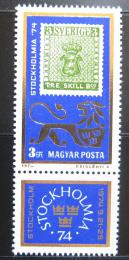 Poštová známka Maïarsko 1974 Výstava Stockholmia Mi# 2981