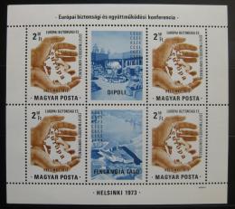 Poštové známky Maïarsko 1973 Helsinská konference Mi# Block 99