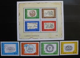 Poštové známky Maïarsko 1972 Poštovní razítka Mi# 2760-63 + Block 88