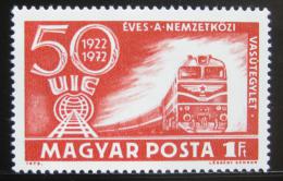 Poštová známka Maïarsko 1972 Dieselová lokomotíva Mi# 2803