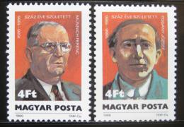 Poštové známky Maïarsko 1986 Národní hrdinové Mi# 3845-46