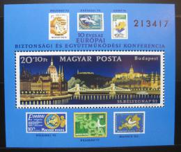 Poštová známka Maïarsko 1982 Budapeš� Mi# Block 159