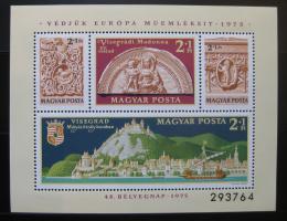 Poštová známka Maïarsko 1975 Višegradský hrad Mi# Block 115