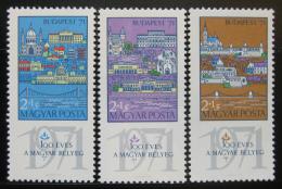 Poštové známky Maïarsko 1970 Výstava Budapest Mi# 2572-74
