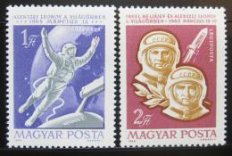 Poštové známky Maïarsko 1965 Let do vesmíru Mi# 2120-21