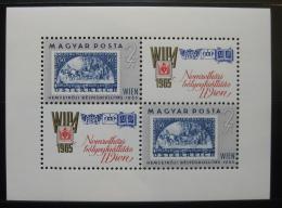 Poštové známky Maïarsko 1965 Výstava WIPA Mi# Block 47