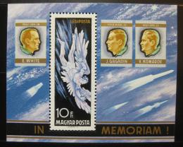 Poštová známka Maïarsko 1968 Astronauti Mi# Block 63