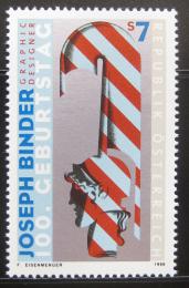 Poštová známka Rakúsko 1998 Joseph Binder, grafik Mi# 2245